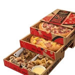 Custom logo triple corrugated carton pizza paper box