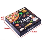 Custom Logo Eco Friendly Cartoon Printed Corrugated Cardboard Paper Pizza Box