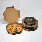 Wholesale Custom Logo All Size 9 10 11 12 14 18 Inch Corrugated Kraft Paper Pizza Boxes