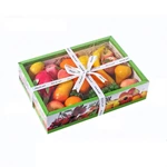 Hot Sale Packaging Gift Fruits Box Custom Printed Rectangle Corrugated Box Fruit Box With Transparent Cover