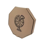 free sample kraft corrugated octangle shape pizza packaging paper box with custom logo