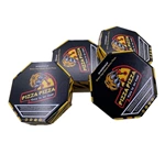 Special Design Octagonal Tiger Print Corrugated Fold Paper Box Food Grade Pape Pizza Box