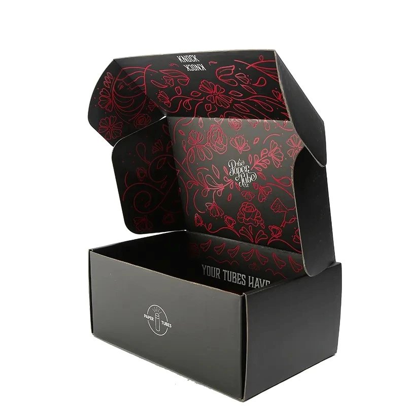 Liner Food Carton Round Gift Packaging Pizza Box Black Custom Corrugated Plain Recyclable UV Coating Varnishing Embossing Accept