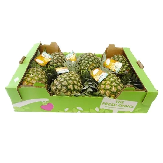 Good quality 5 layer corrugated fruit packaging pineapple carton box