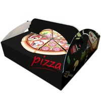 Portable Pizza Box Corrugated Pizza Cardboard Box Waterproof And Oil Proof Reusable Pizza Box