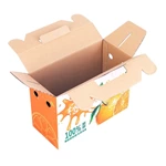 High quality portable foldable fruit packing corrugated paper orange box