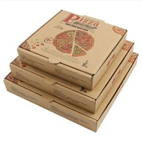 Takeaway Wholesale Different Size Corrugated Paper Pizza Box 6/8/10/12/13 Inch With Custom Logo