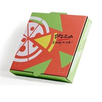 Takeaway Wholesale Different Size Corrugated Paper Pizza Box 6/8/10/12/13 Inch With Custom Logo