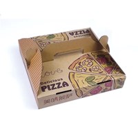 Takeaway Wholesale Different Size Corrugated Paper Pizza Box 6/8/10/12/13 Inch With Custom Logo