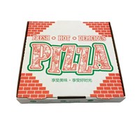 Takeaway Wholesale Different Size Corrugated Paper Pizza Box 6/8/10/12/13 Inch With Custom Logo
