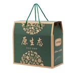 Custom Corrugated Paper Foldable Food Packaging Boxes Wholesale Nuts Dry Fruit Paper Box With Handle