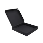 9 Inch Cheap Factory Package Cardboard Delivery Food Grade Customized Black Corrugated Pizza Box