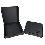 9 Inch Cheap Factory Package Cardboard Delivery Food Grade Customized Black Corrugated Pizza Box
