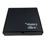9 Inch Cheap Factory Package Cardboard Delivery Food Grade Customized Black Corrugated Pizza Box