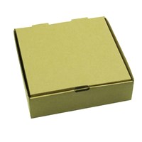 9 Inch Cheap Factory Package Cardboard Delivery Food Grade Customized Black Corrugated Pizza Box