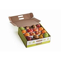 Custom packaging food containers carton mango cardboard box with handles compartments for Small fresh Fruit Snack ShippingBox