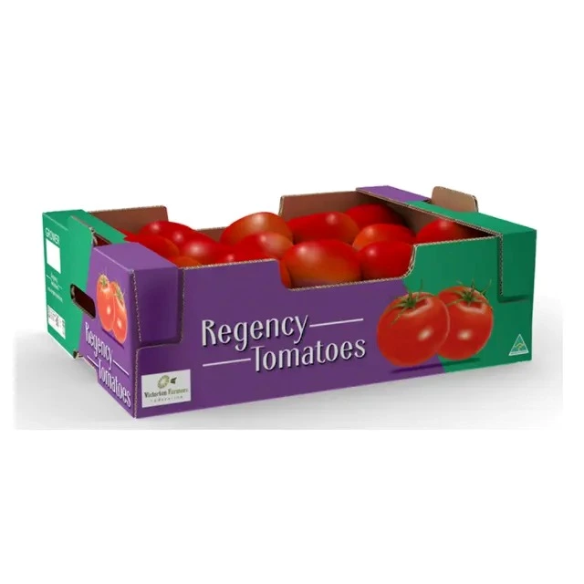 Custom Vegetable Fruit Tomato Packing Corrugated Carton Box