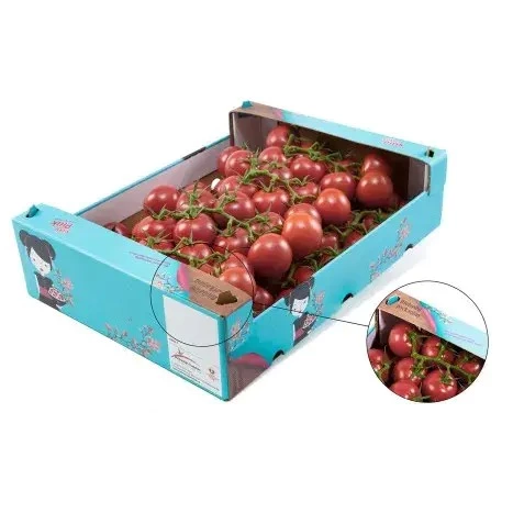 Wholesale High-quality Logo printed Recycled Free design Display packaging Fruit cherry pineapple Corrugated cardboard boxes D