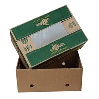 Factory Price Rigid Corrugated Strong B-Flute Fresh Fruit Vegetable Cardboard Banana Box