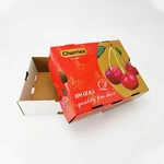 China Factory Best Price Corrugated Paper Fruit Vegetable Carton Cherries Packing Box Special For Fresh Vegetables