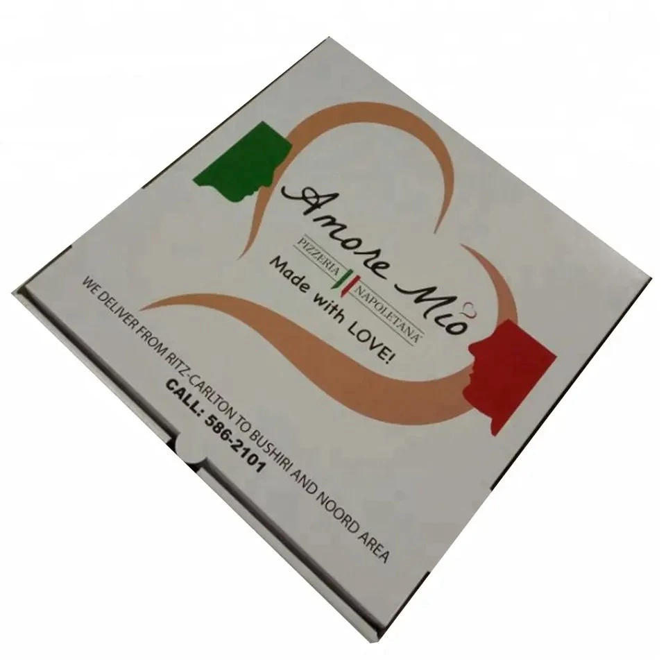 Wholesale high quality cheap custom logo portable thick recycled corrugated delivery baking pizza box