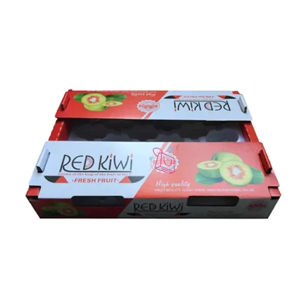 Customized Printed 5-Ply Corrugated Avocado Fresh Fruit Packaging Box Fruits and Vegetable Cardboard Trays Shipping Boxes