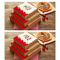 Various Sizes Custom Cheap Pizza Box With Logo Corrugated Custom Pizza Box Wholesale Pizza Boxes