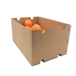 2022 kraft eco friendly packaging boxes printed logo biodegradable banana orange Agricultural product shipping paper box