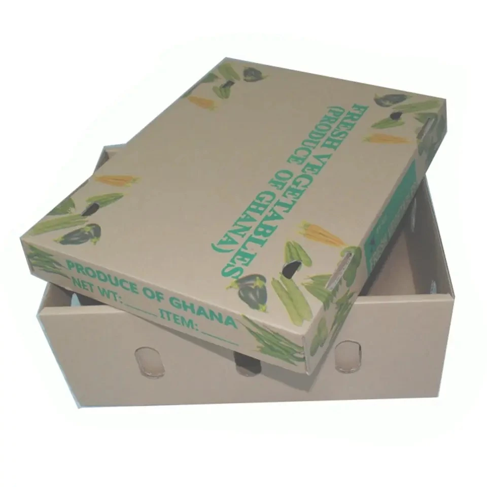 Custom cardboard banana carton box price for fruit and vegetable