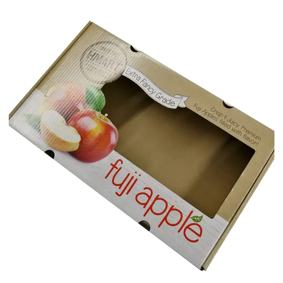 Custom vegetable fruit mango packing corrugated carton box