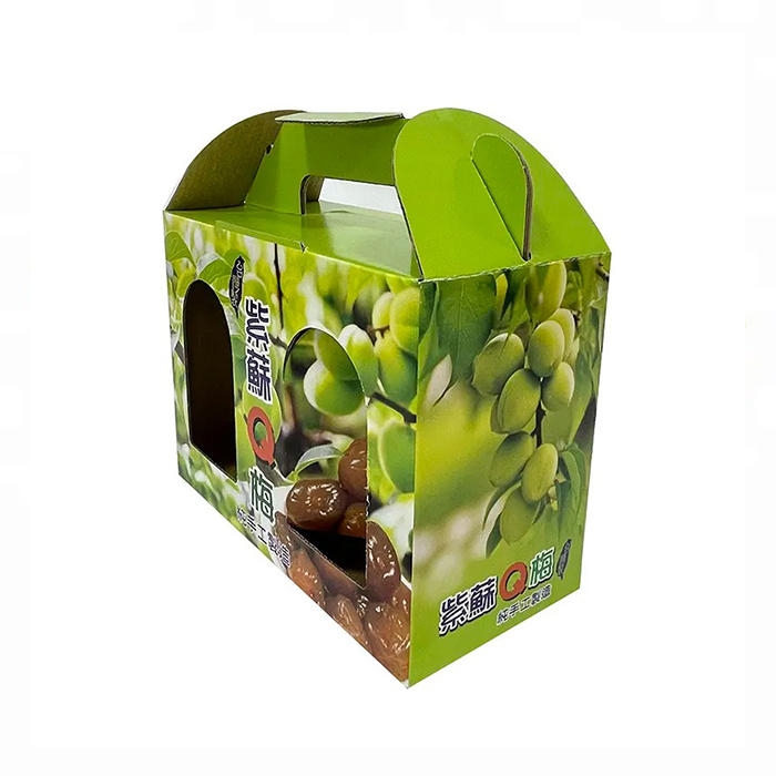 Hot sales custom logo fresh fruit carton box for farmer/supermarket