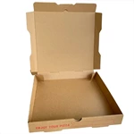 Custom 6/7/8/9/10/12 Inch Plain Brown Pizza Box Corrugated Carton Takeaway Cardboard Pizza Food Packaging Box With Logo