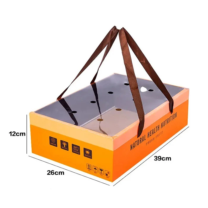 Custom Hot Sale High-grade Fruit Gift Box with Transparent Cover Empty Luxury Cardboard Gift Box Logo Printing