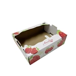 Custom printed strawberry fruit corrugated board carton packaging box