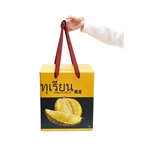 Wholesale Carton Package Durian Corrugated Fruit Gift Paper Packaging Box with Handle