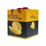 Wholesale Carton Package Durian Corrugated Fruit Gift Paper Packaging Box with Handle
