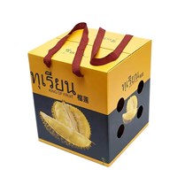 Wholesale Carton Package Durian Corrugated Fruit Gift Paper Packaging Box with Handle