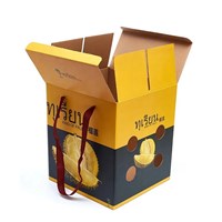 Wholesale Carton Package Durian Corrugated Fruit Gift Paper Packaging Box with Handle