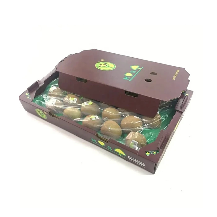 Luxury Corrugated Fruit Vegetable Paper Packaging Box with lid