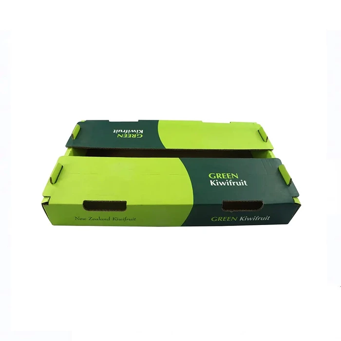 Shipping Packaging Corrugated Packing Cardboard Boxes Biodegradable Kiwi Avocado Box for Green Elegant Paper Packaging Boxes