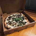 Wholesale Custom Logo Printing White Corrugated Pizza Packing Paper Carton Box