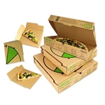 2023 Custom Logo Printing pizza box corrugated paper reusable pizza packing box