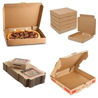 2023 Custom Logo Printing pizza box corrugated paper reusable pizza packing box
