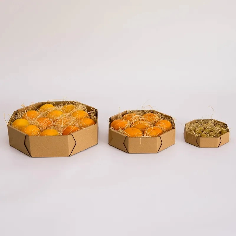 High quality Customized Logo Elegant Corrugated Paper Gift Box Fruit Box